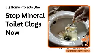 Vinegar Siphon Jet Scrape Fix For Mineral-Blocked Toilets
