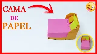 Como hacer CAMA DE PAPEL (Cama de Origami)diy2021