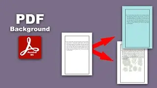 How to add background color and image of a PDF document in Adobe Acrobat Pro DC