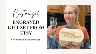 Kendra & the Bunnies engraved gift set! ~ Personalized custom gifts by Hill Engraving Group