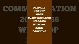 Prepare UGC NET Mass Communication with top rank coaching. #gateiit