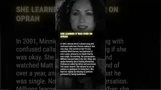 SHE LEARNED IT WAS OVER ON OPRAH