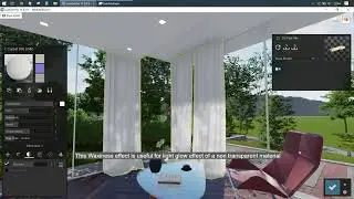 Apply glowing light effect to a non transparent material  in Lumion - Beginner Tutorial