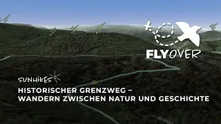 Historischer Grenzweg im Schwarzwald &uuml;ber Michelbach, Moosbronn, Bernbach &ndash; Flyover