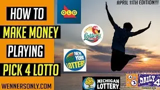 Lottery Strategy for Lotto PICK 4 April 11th 2019 ($8400 in WINS) | Lotto Strategies delivered daily