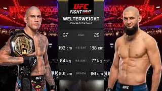 Alex Pereira vs Khamzat Chimaev Full Fight - UFC 5 Fight Night