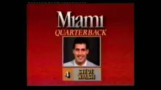 1987 Miami Hurricane at Florida State