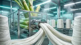 From Banana Stem to Fiber | Inside an Advanced Banana Fiber Factory | Full Process