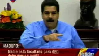 Maduro habla sobre el periodista Nelson Bocaranda