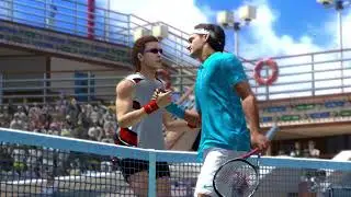 Virtua Tennis 4 Roger Federer vs Me (Exhibition Match) Gameplay