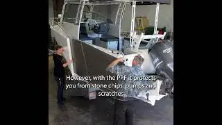 #australianmastermarine  - PPF Retro Fit #boating #fishing #plateboats #paintprotectionfilm #ppf