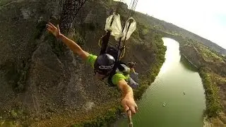 Jumping off 486 foot bridge onto boat! Epic!!!