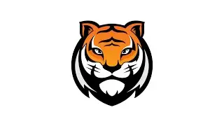 Tiger Face Logo Design Illustration in Affinity Designer