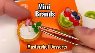 Opening and Making 2 Mini Brands Create Masterchef Desserts 