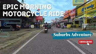 Epic Morning Motorcycle Ride: Sunrise Over Bogor Suburbs Adventure