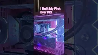 i built my first ever high end gaming rig! 🌸🤍 #pc #pcgaming #pcbuilding #risa #youtubeshorts #pcs