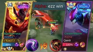 GLOBAL ALDOUS VS BUFFED ALPHA META 🔥| MUST WATCH!! ALDOUS BEST BUILD 2023 - MOBILE LEGENDS
