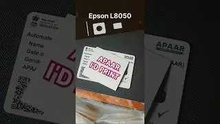 Apaar id printing Epson l8050 id photo printer #printing #idcard #epsonl8050