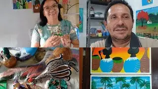 EU FIZ UMA VISITINHA NA MINHA AMIGA DAMY ARTE A MÃOS MUITO LINDA AS ARTES DELA 