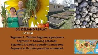 Audio S10E4 Tips for beginners gardeners, Growing potoatoes, Garden Q & A - The Gardening radio show