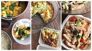 3 einfache MEAL-PREP Rezepte || Gesunde Mittagessenideen für die Arbeit