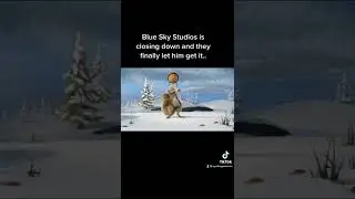 Scrat finally got the acorn🥺 #blueskystudios #iceage #rip #shorts goodbye old friend 😢