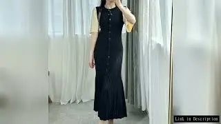 Summer Spring New French Elegant Fragrance High-end Slimming Knitted Mermaid Dress Hollow Slimming F