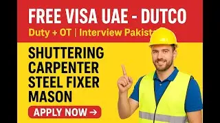 UAE Free Visa Jobs 2025 | DUTCO Company Jobs UAE | Free Visa UAE 2025