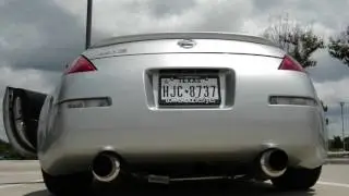 Nissan 350z with Invidia N1 exhaust, Megan Racing Y-Pipe, and resonated test pipes