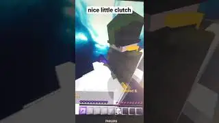 nice little clutch #minecraft #reduce #clutch #shorts