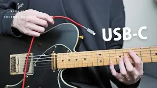 I Connected a Telecaster with a USB-C Cable.