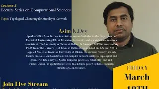 Lecture Series on Computational Sciences: 3rd Webinar