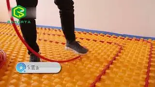Modular EPS Floorheating Insulation Panel#underfloorheating #thermalinsulation
