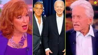 Joy Behar & Michael Douglas's REACT to George Clooney's Biden disapproval