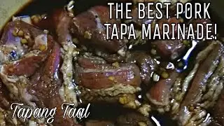 TAPANG TAAL RECIPE! | NO PRESERVATIVES ADDED! | ALL NATURAL! | THE BEST TAPA MARINADE!