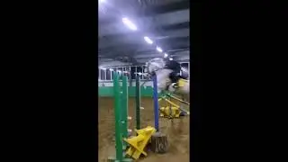 Первый раз прыгаю 105 см. I jump 105 cm for the first time.