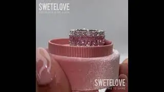Handmade Pink Sapphire Emerald Cut Eternity Band Ring