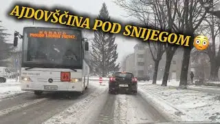 Ajdovščina pod snijegom| Neočekivana ❄️vožnja kroz grad #ajdovščina #novagorica #snow #viral 