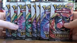 8 Shining Legends Booster Pack Opening