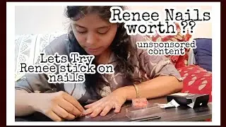 I tried doing nail extensions at home,Renee stick on nails for first time#sandwhichlifewithfalguni