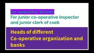 Heads of different Co-operative organizations and banks