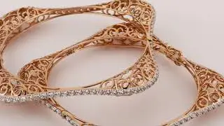 Regal Rose Gold Bangles.