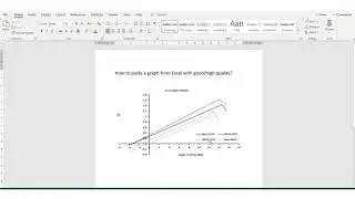 How to Insert a High-Quality Graph from Excel into Word
