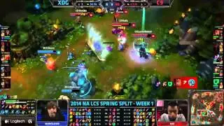 2014 NA LCS Spring Split W1D1 Highlights