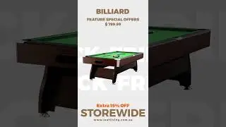 Bring the game home this Black Friday with our premium billiard table