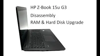 How to open HP ZBook 15u G3 Workstation Laptop