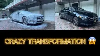 Detailing and cleaning super dirty Mercedes S550 Coupe. First wash in Over half a year 😱