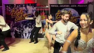 Saltimambo Team at the Echale Salsita & Bachata Montreal Night on September 27 2025