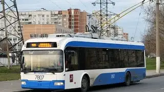 Поездка на троллейбусе БКМ 321 № 7807 Маршрут № 50 Москва