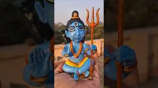Diy little bholebaba idol making with clay 🙏🏻 [part-2] #art #shorts #bholebaba #model #clay #viral